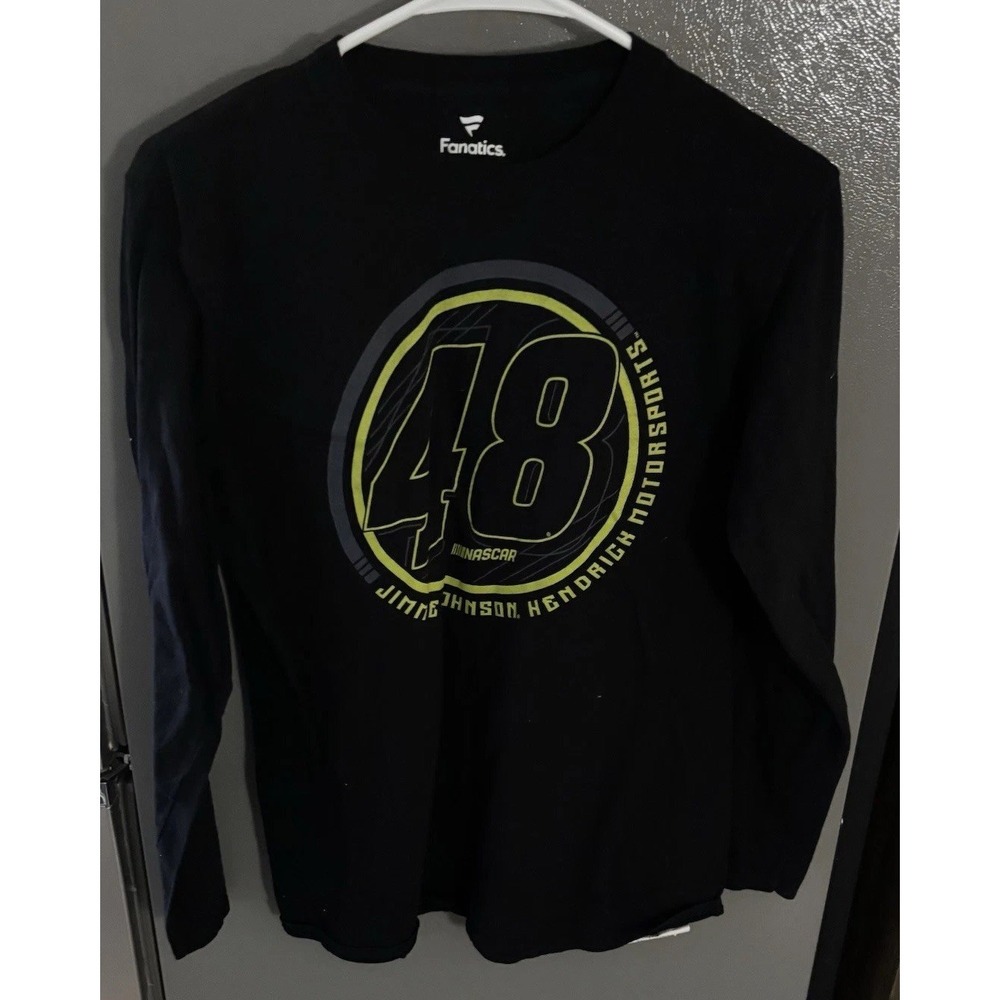 Jimmie Johnson Black Long Sleeve Shirt Size Medium‎ Hendrick Motorsports